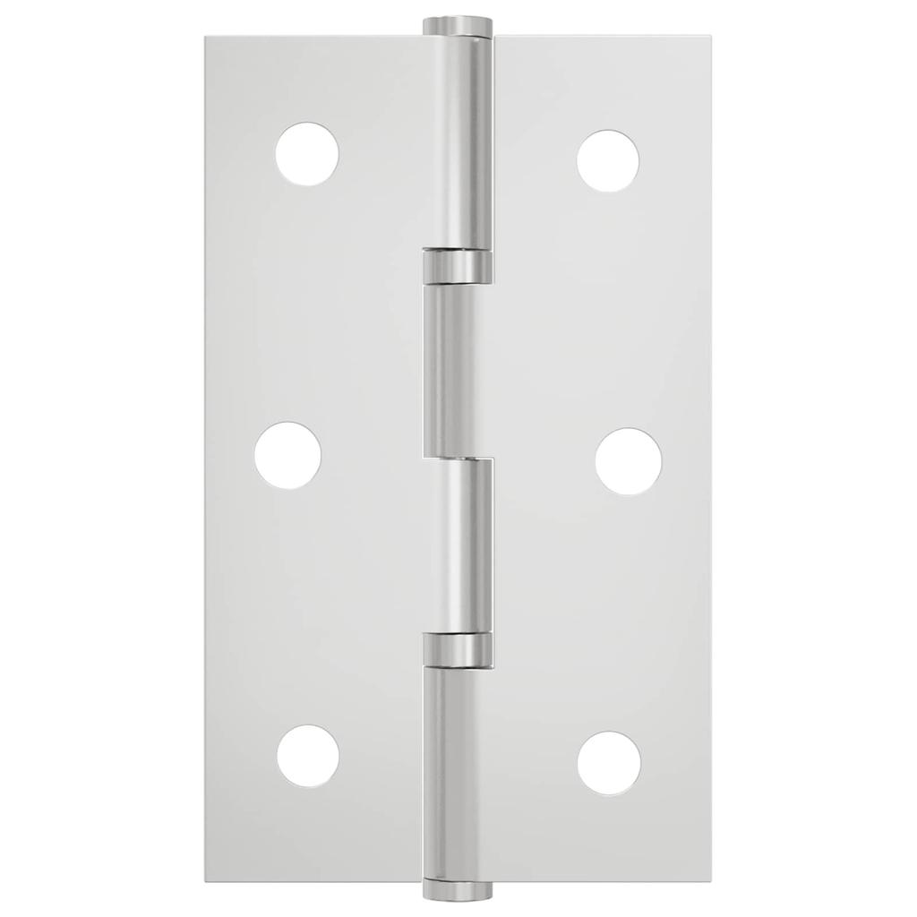 Universal Hinge Set 2 Pcs Silver 58 X 35 X 1 Mm Steel