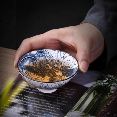 Chinesischer Dehua Kreis Meistertasse Unterglasur Jubel Teeverkostungstasse Teetasse