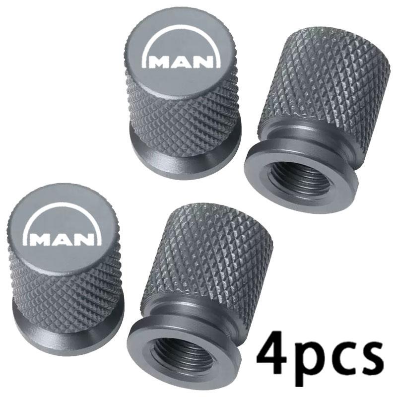 4PCS Colorful Car Accessories Car Tire Valve Cap For MAN TGX TGM TGA TGS TGE