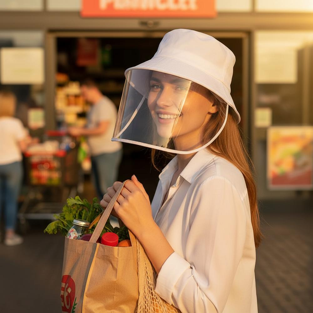 Women's And Men's Wide Brim Transparent Waterproof For Work, School,Outdoor Gardening Rain Hat Bicycle Rain Hat