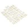 26 Pcs Letter Patches A to Z White Letter Patches DIY Personalized Decorative Repairing Embroidered