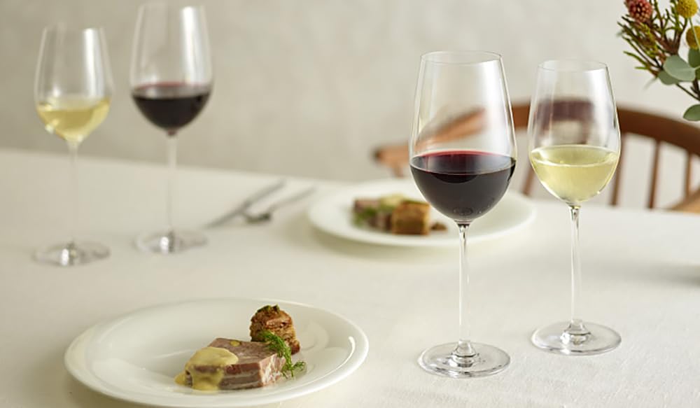 Toyo Sasaki Glass VERAISON Wine Glass, 515ml, Dishwasher Safe, Shatterproof, Suitable for Red and White Wines, Thin, RN-14235CS