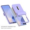 Candy Color Matte Card Holder Slot Spring Hinge Case For Samsung Galaxy Z Flip 7 6 5 4 3 Tempered Film Protect Shockproof Cover
