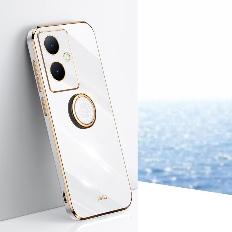 Pro OnePlus Nord N30 Case OnePlus Nord CE 3 Lite Phone Case CPH2465 2467 Zadní kryt Luxusní čtvercový pokovovací kroužek Držák na stojan