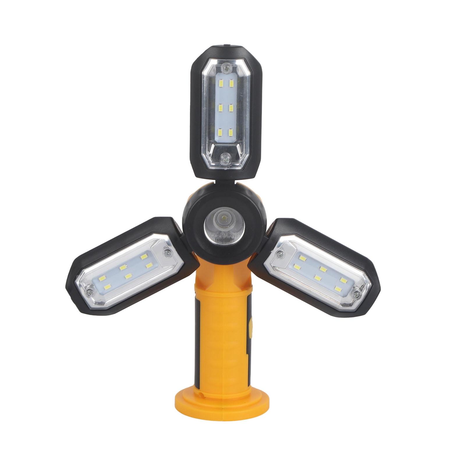 

Foldable Work Light USB Rechargeable Battery Powered 2 Color Lighting Repair Emergency Lights for