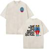Vintage Washed Rapper Bad Bunny Debi Tirar Mas Fotos DTMF T Shirts Men Women Summer Clothing Fashion Hip Hop Tshirts Streetwear
