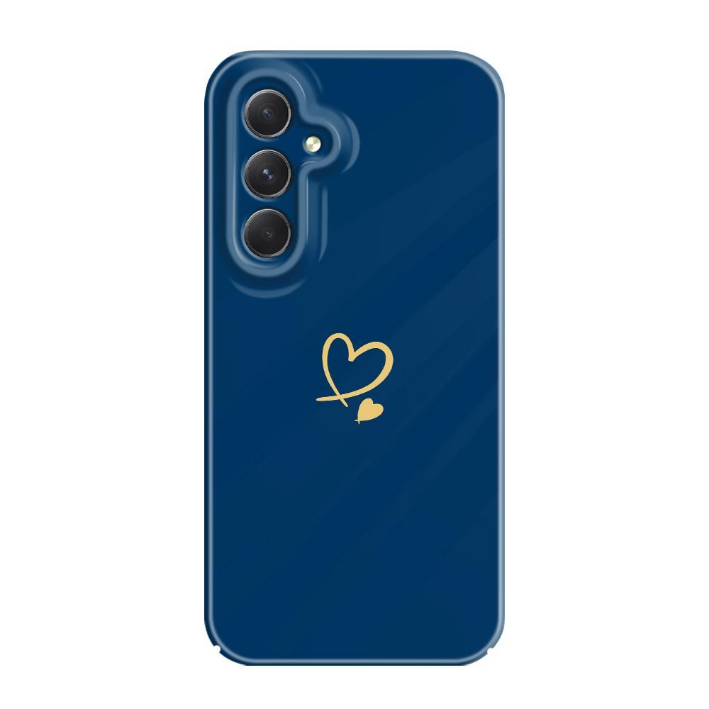Simple Love Phone Case For Samsung Galaxy A54 A34 A24 A14 A04 A73 A53 A33 A23 A13 A72 A52 A32 4G 5G Film Hard Cover
