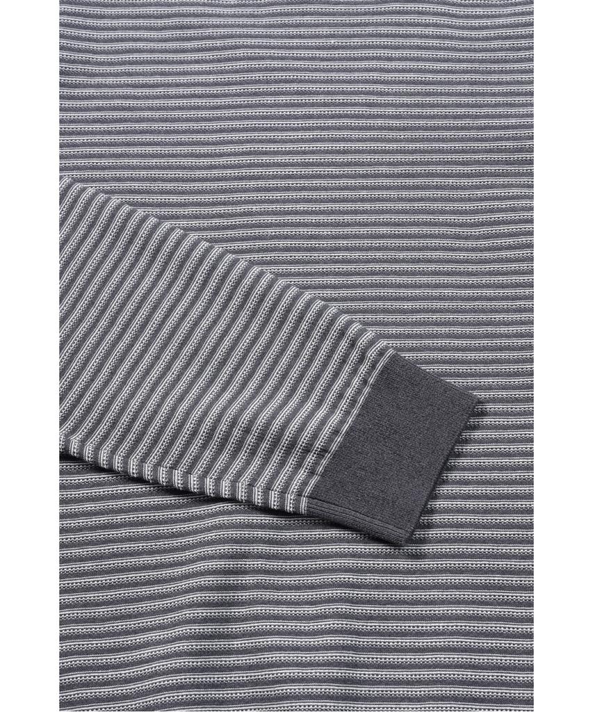 BRENTWOOD [Washable] Knitted Striped Round Neck Sweater Brwas26351Gyx