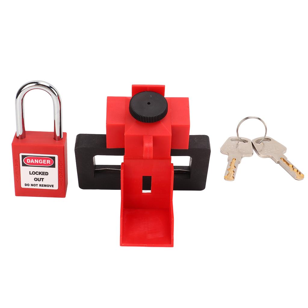 Breaker Lockout Device Strong Nylon Metal Impact Resistant Easy Operation Clamp On Breaker Lockout with Padlock