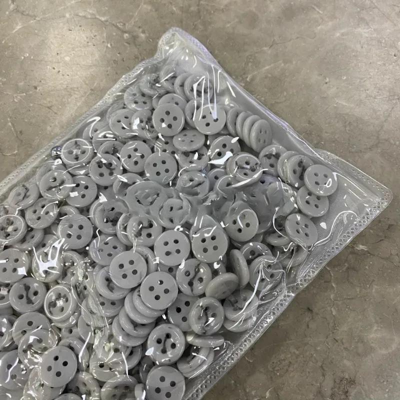 10pcs Creative Ceramics 4-hole Buttons 11mm Round Colorful Pretty Ceramics Buttons Shirt Skirt Decorative Buttons