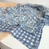 Floral Korean Cotton-Linen Scarf: Fashionable, Breathable Shawl for Autumn & Winter