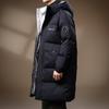 Men's Premium Thermal Insulated Down Jacket - 90% Duck Down, Mid-Length, Thickened Winter Coat