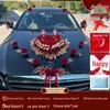 Wedding Car Decoration Set: Main & Second Car Flowers