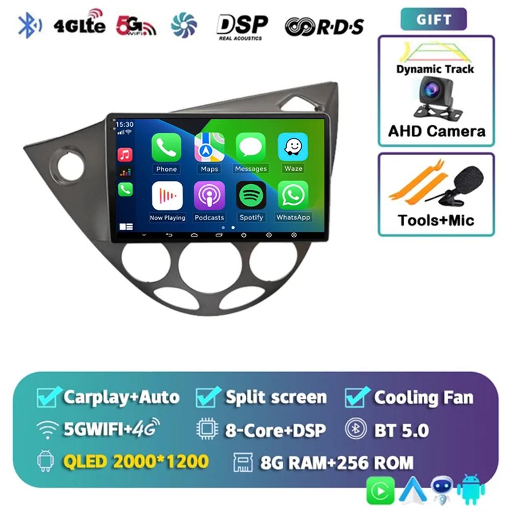 9" Android 14 Car Radio For Ford Fiesta 1995-2001 Focus MK1 1998-2004 2 Din Stereo Multimedia Player Carplay Autoradio Head Unit