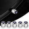 New 2026 Car Sticker For Ford 5pc Metal Car Logo Tire Wheel Cap Air Valve Stem Cover For Ford Fiesta Focus 3 4 MK3 MK4 Mondeo Ec