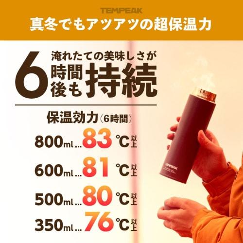 Atlas 500ml Stainless Steel Water Bottle, Super Hot/Cold Insulated Screw-Type Mug, Vacuum Insulated, Easy to Clean, Lightweight, Slim, Compatible with