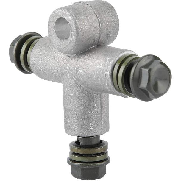 for brake line 10mm banjo splitter YctzeMotorcycle ATV Hydraulic 3 Way Brake Oil Hose Adaptor Oil Fuel Line Fitting Adapter Pipe Coupling Tee 10mm