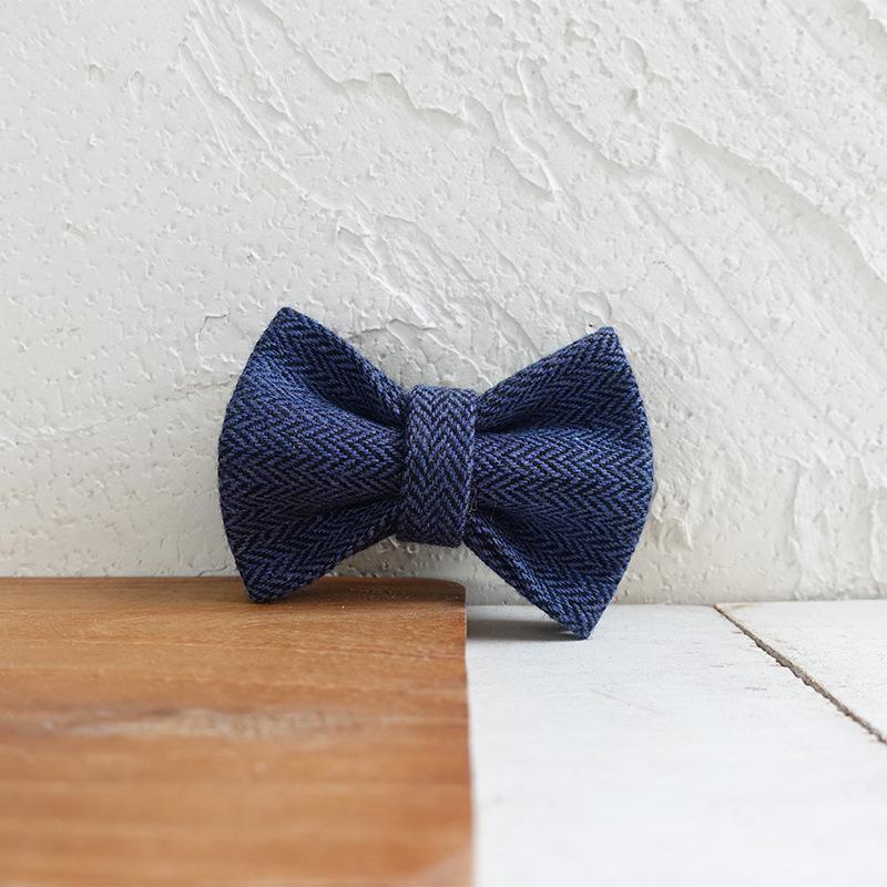 MUTTCO Dark Blue Cat Collar with Rose Gold Buckle - UCC-140M