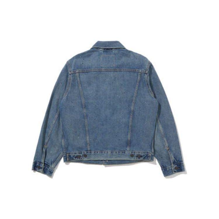 Levis Solid Color Button-Up Long Sleeve Denim Jacket Men Jackets Blue 77380-0058