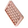33 Grid Ice Cube Tray Easy Release Flexible Ice Cube Mold with Lid for Cocktail Freezer Pink