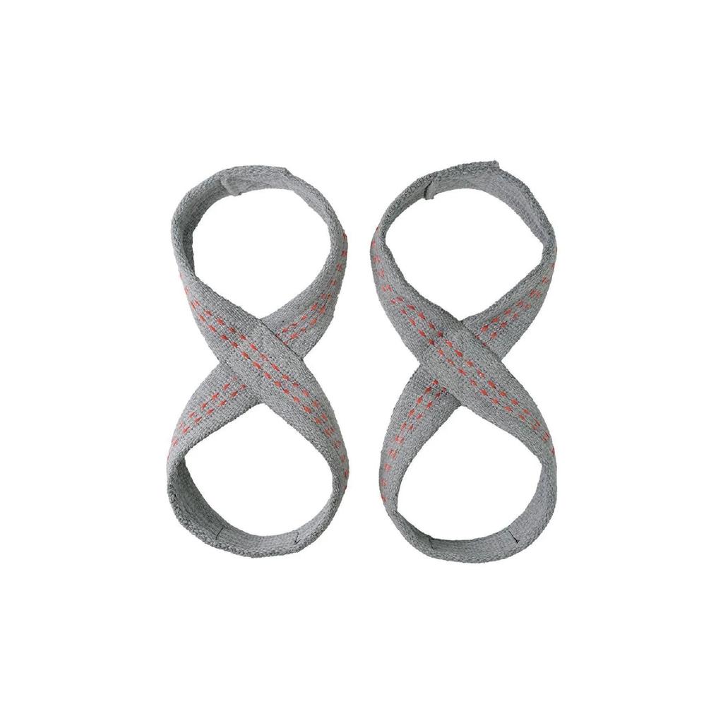 8 Loop Lifting Straps Gray (size L-xl)