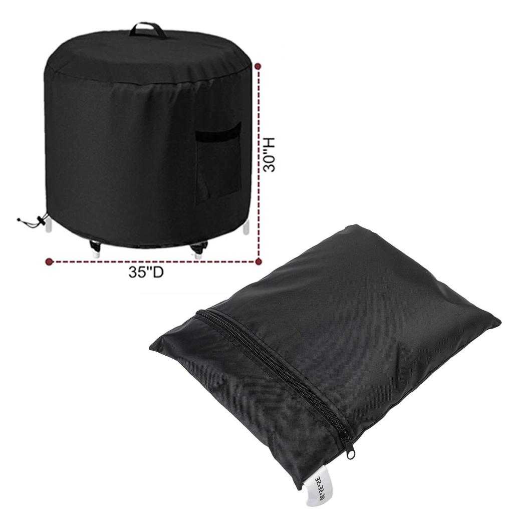 Heavy Duty Portable Bath Tub Cover Featuring Ripstop Fabric Air Vents and Adjustable Drawstrings for Secure Fit