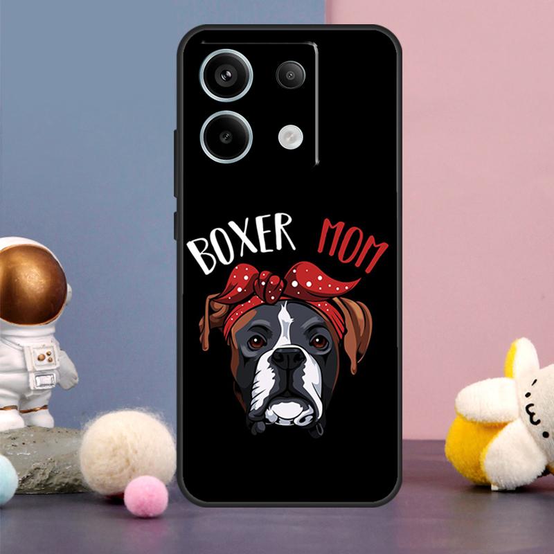 Cute Boxer Dog Puppy Case For Xiaomi Redmi Note 14 13 9 10 11 12 15 Pro Plus Redmi 15 15C 14C 10C 12C 13C Cover