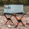 JUSTINLAU Soporte Plegable para Nevera de Camping al Aire Libre Soporte Ajustable de Aleación de Aluminio para Cubo de Hielo Soporte para Equipaje Soporte Antideslizante