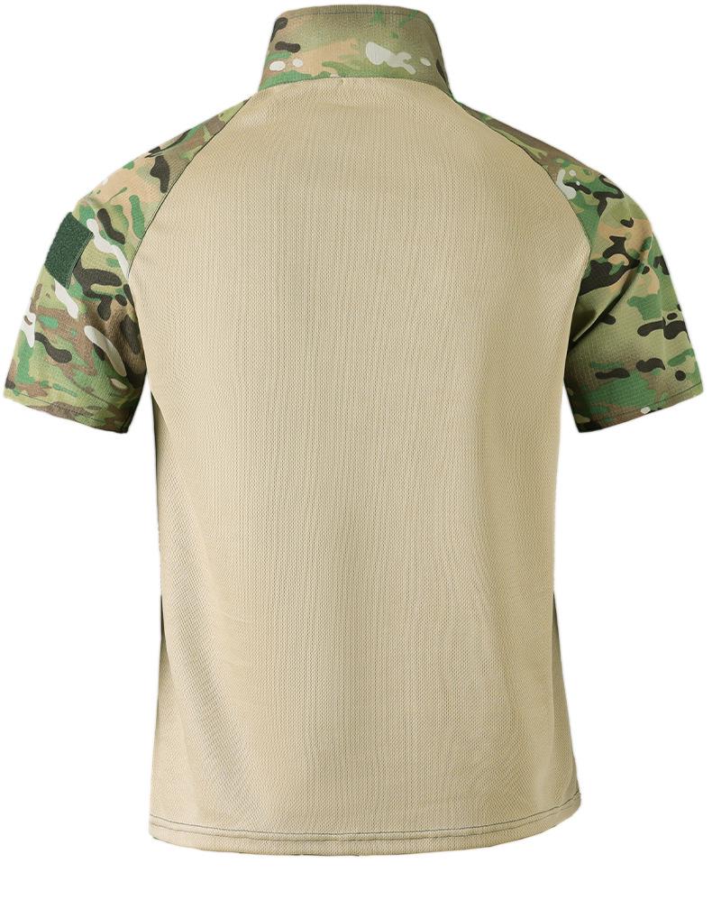 Summer Quick-Dry T-Shirt & Durable Work Pants Set for Outdoor Military Training or Security