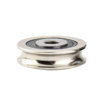 Polea de acero inoxidable de 6 x 30 x 8 mm con rodamiento de ranura para cable de acero de alta calidad para rieles deslizantes de puertas y ventanas.