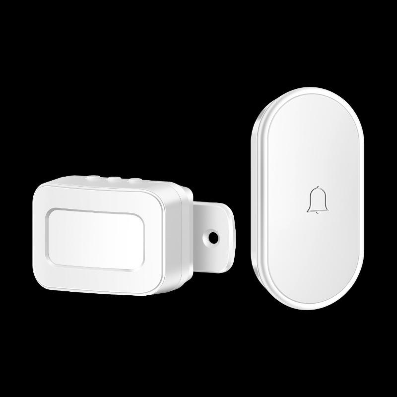 Villa Welcome Infrared Induction Doorbell: Long-Distance Split Type Entry Chime Platinum 1 Sensor + 1 Receiver