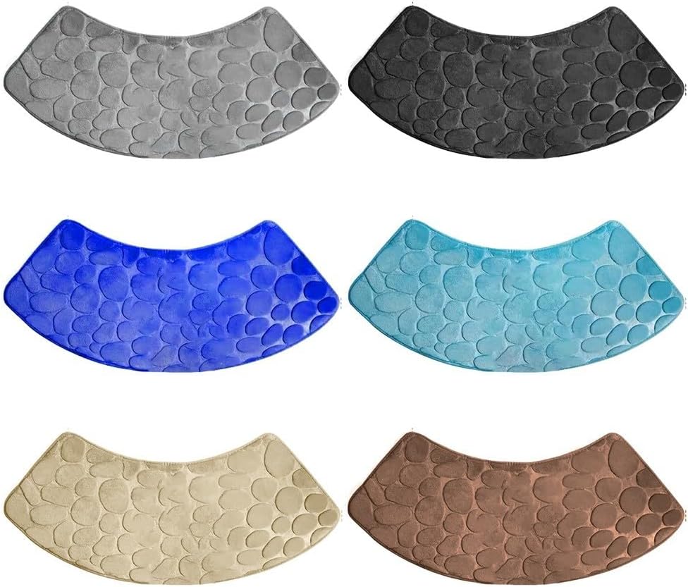 Curved Bath Mat Corner Bath Mat Non-slip Bath Mat Absorbent Washable Suitable For Shower Room And Laundry Room