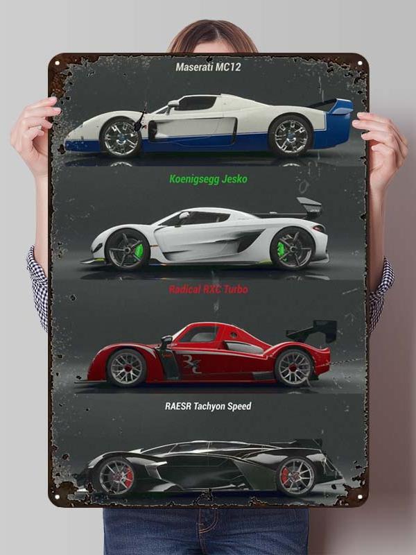 Maserati Classic Car Metal Poster Bedroom Decoration Living Room Decor Men Custom Metal Tin Signs for Garage Wall Art Decoration