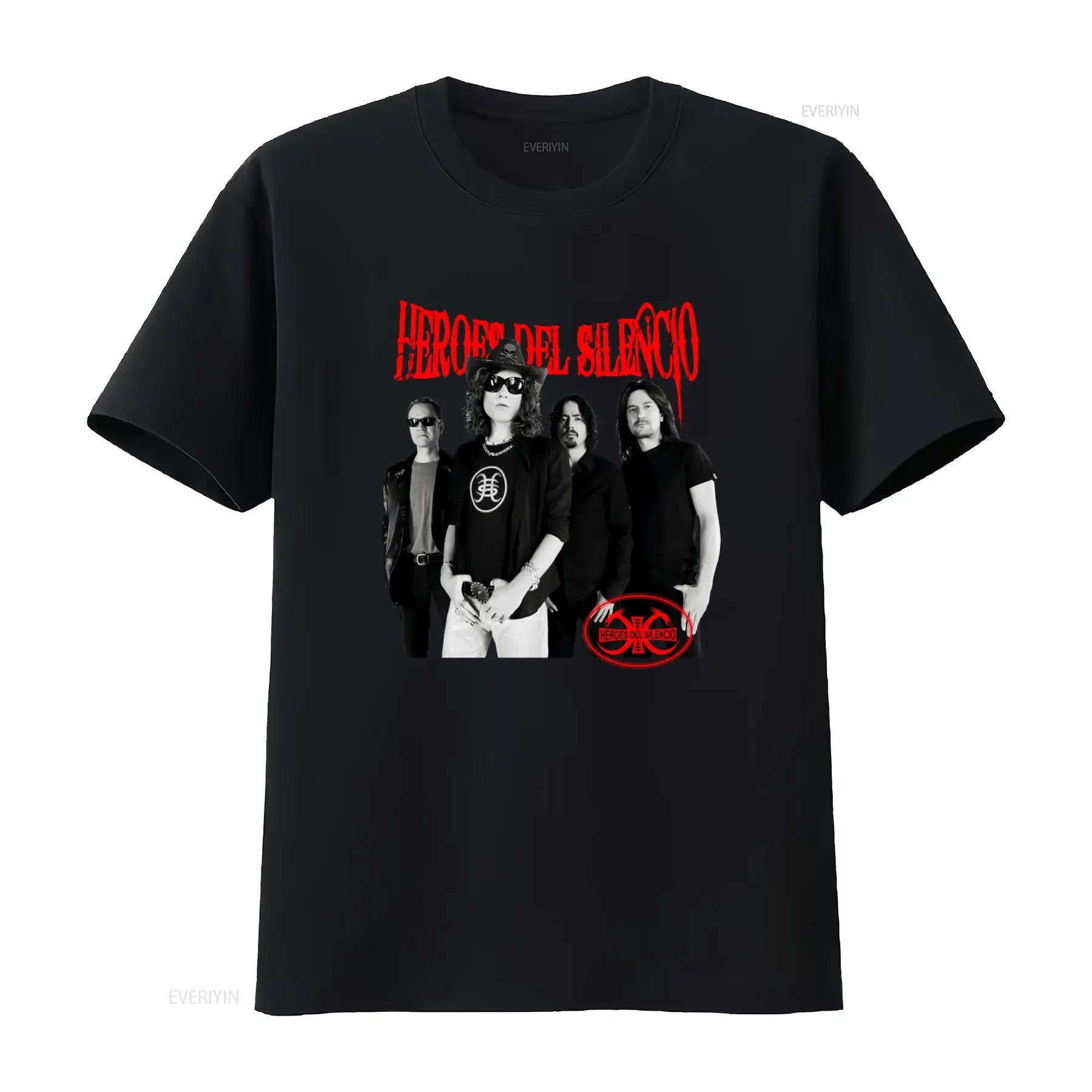 

Heroes Del Silencio Band Print T Shirt Rock Music Fan Vintage Washed Unisex Fashion Versatile Stretched Comfortable Slightly... 5XL різнокольоровий