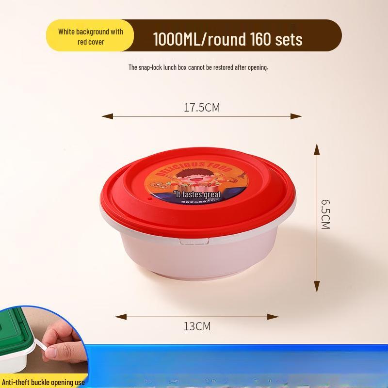 Xihe Disposable Anti-Theft Wheat Straw Takeout Boxes