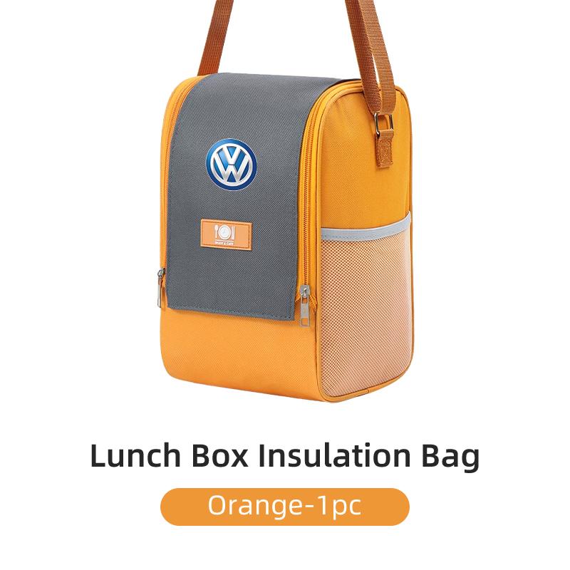 RUN1 Portable Thermal Lunch Bag Food Box with Shoulder Strap Waterproof For Volkswagen VW Scirocco Jetta Beetle Golf Passat Tiguan