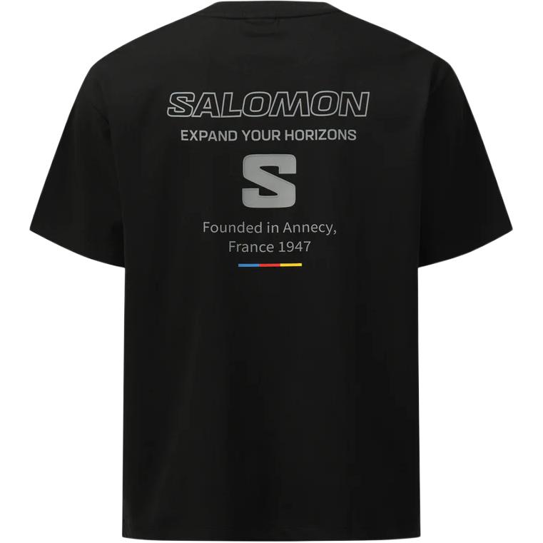 SALOMON Unisex Loose Fit Round Neck Short Sleeve T-Shirt Unisex Tops D00434