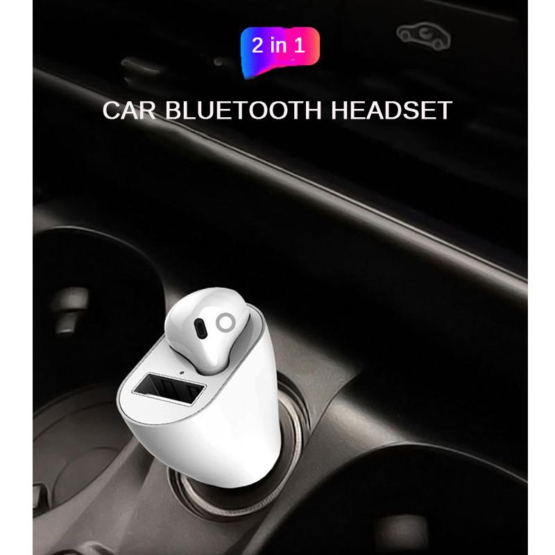 Buy Car Charger Single Ear Wireless Bluetooth Headsets For Apple Huawei