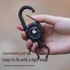 BLACKDOG Tactical Multi-Functional Telescopic Keychain Lanyard with Pull-Release Buckle - Anti-Lost Camping Accessory