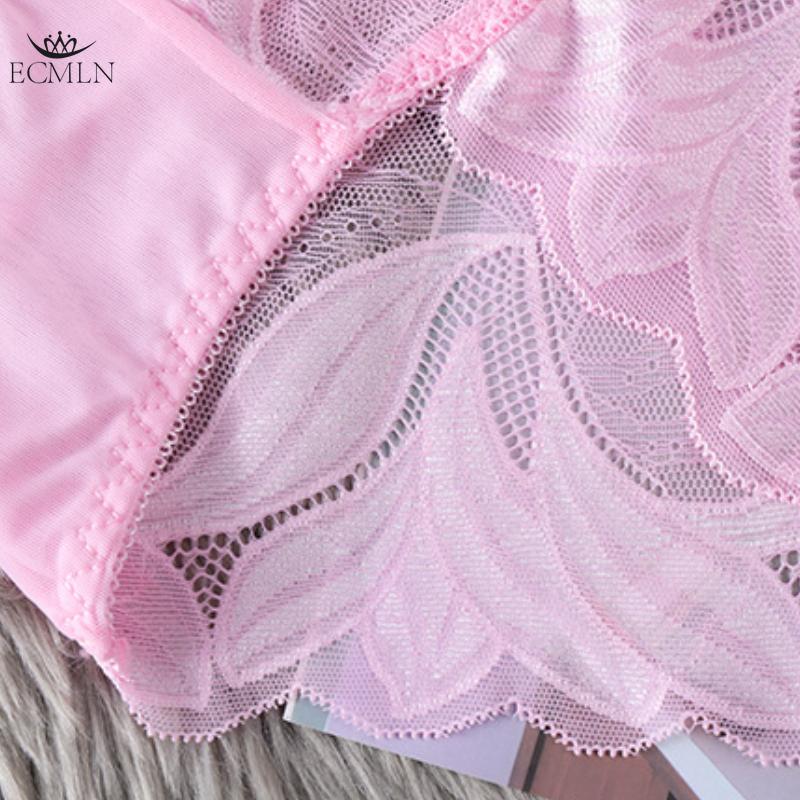 Women's Large Size Mid-waist Underwear Seamless Sexy Lace Panties for Women Pure Cotton Crotch Transparent Ladies Briefs Underpants Knickers