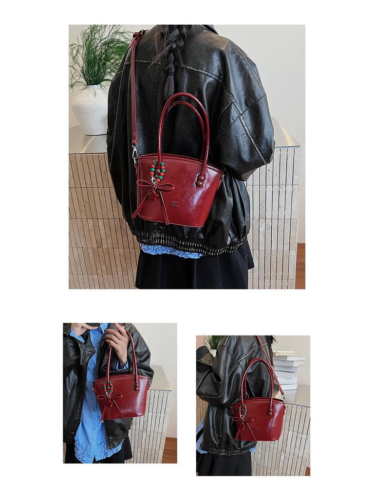 Innovative Sense Kleine Bucket Bag für Damen 2025 - Vielseitige Retro Umhängetasche mit einem Schulterriemen