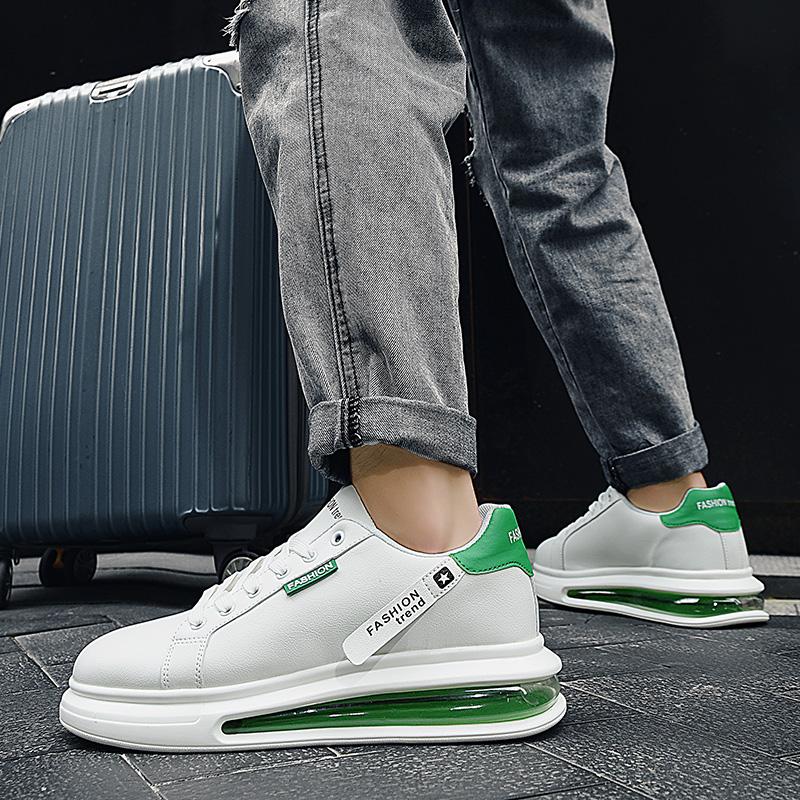 Tenisky Pánské Módní Ležérní Boty Pánské Dědovské Boty Kontrastní Barva Spojování Trend Všestranné Pánské Boty Pánské Malé Bílé Boty
