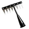 Weeding Rake Detachable Design Manganese Steel Garden Weeder Rake with Sharp Tip Wide Teeth Soil Penetration Rake