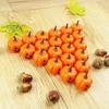 16 Pcs Halloween Foam Pumpkin Model Ornament Realistic Pumpkin Statue for Party