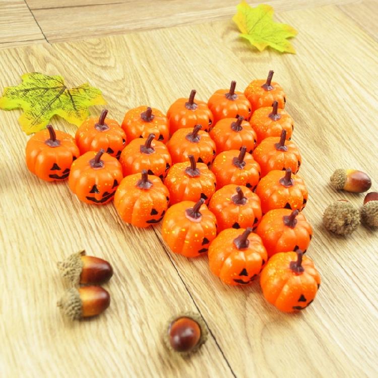 16 Pcs Halloween Foam Pumpkin Model Ornament Realistic Pumpkin Statue for Party