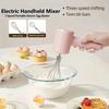 Handheld Electric Egg Beater & Mixer - USB Rechargeable, Portable, 3-Speed Control, Ideal for Cakes, Cookies, and More.