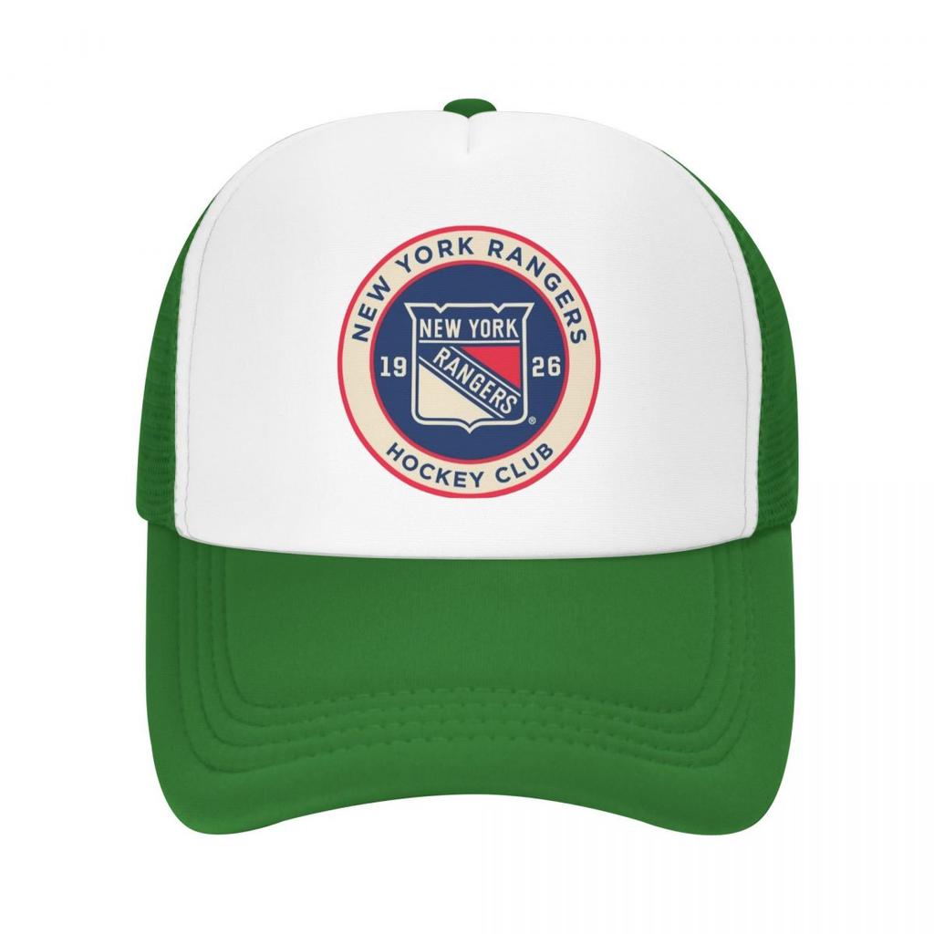 New York Hockey Fans Ranger Casual Plain Mesh Baseball Cap Adjustable Snapback Hats For Women Unisex Dad Trucker Hats
