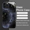 Luxury Black Rose Flower Graphic Tempered Glass Phone Case for IPhone 16 Pro Max 15 14 13 12 Mini 11 XS XR 7 8 Plus Hard Covers