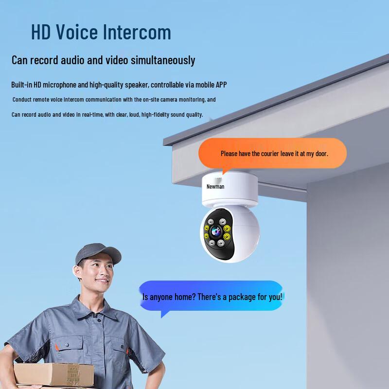 Newman 4G Wireless Smart Home Security Camera CN plug (adapter included)
