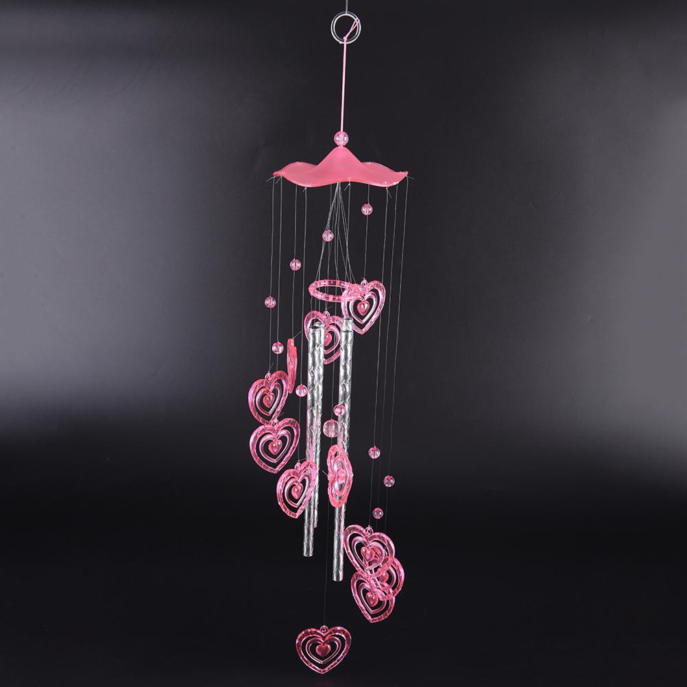 1PCS DIY Lover Valetines Gifts Plastic Dophin Wind Chime Bell Garden Living Decor Ornament Home Garden Decor